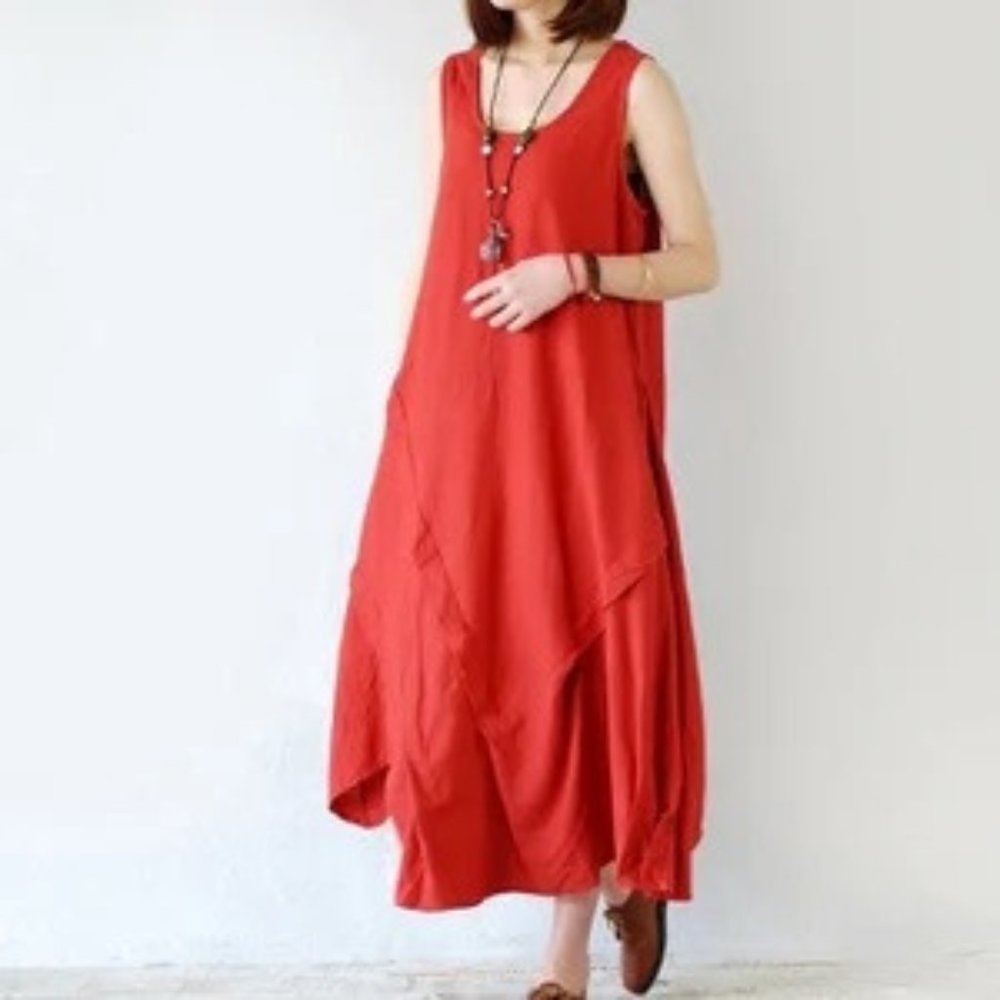 Black Linen/Cotton Dress